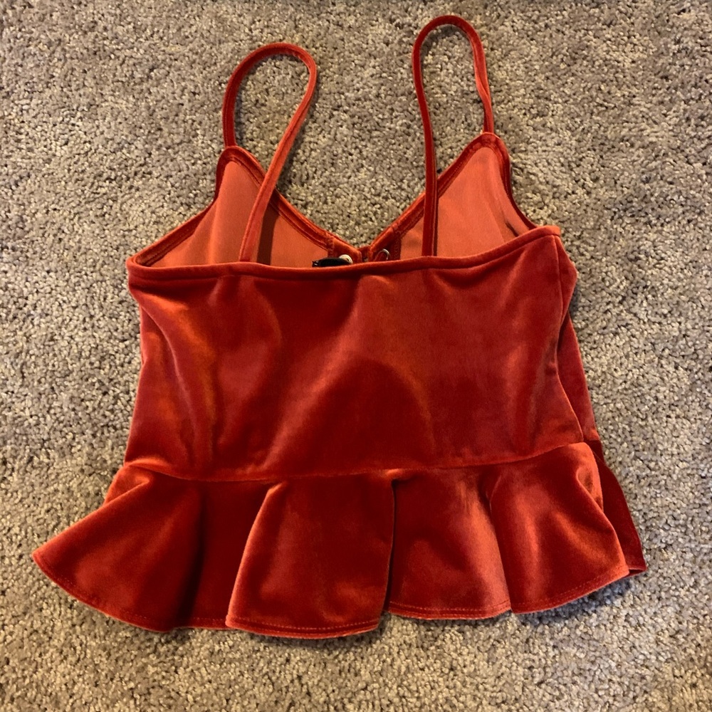 Velvet crop top